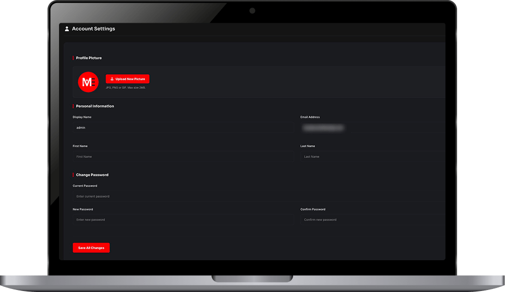 MovieEngine - user accounts